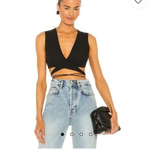 Miaou Rowan Wrap Top Size S